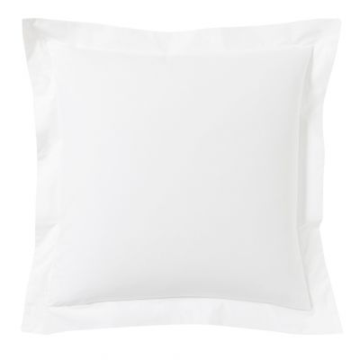 funda de almohada de percal blanco 65x65 cm